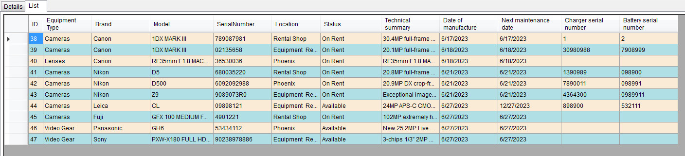 Equipment Rental Management software