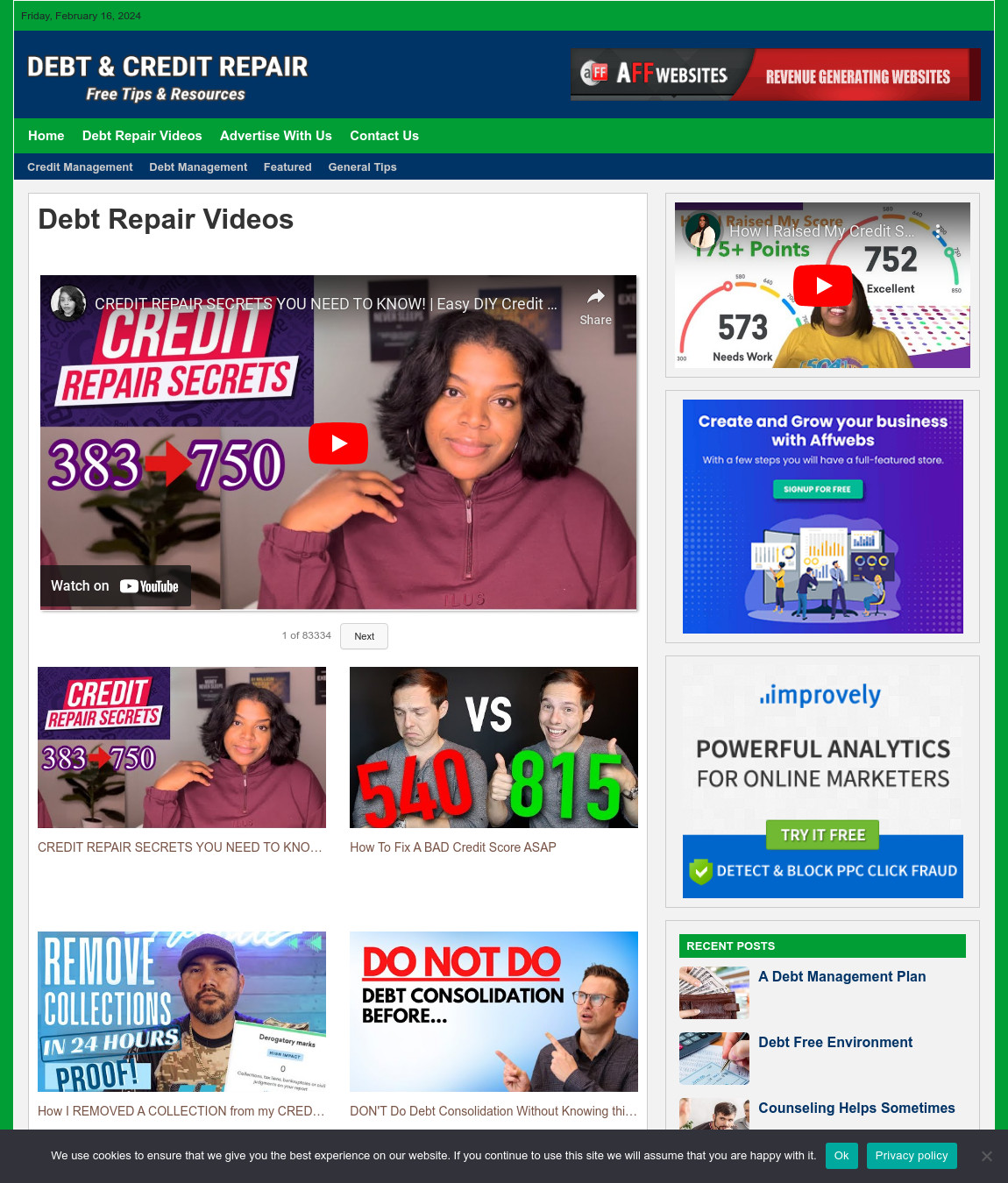 Debt & Credit Repair Site Business For Sale: Ready-to-Launch Free Installation
