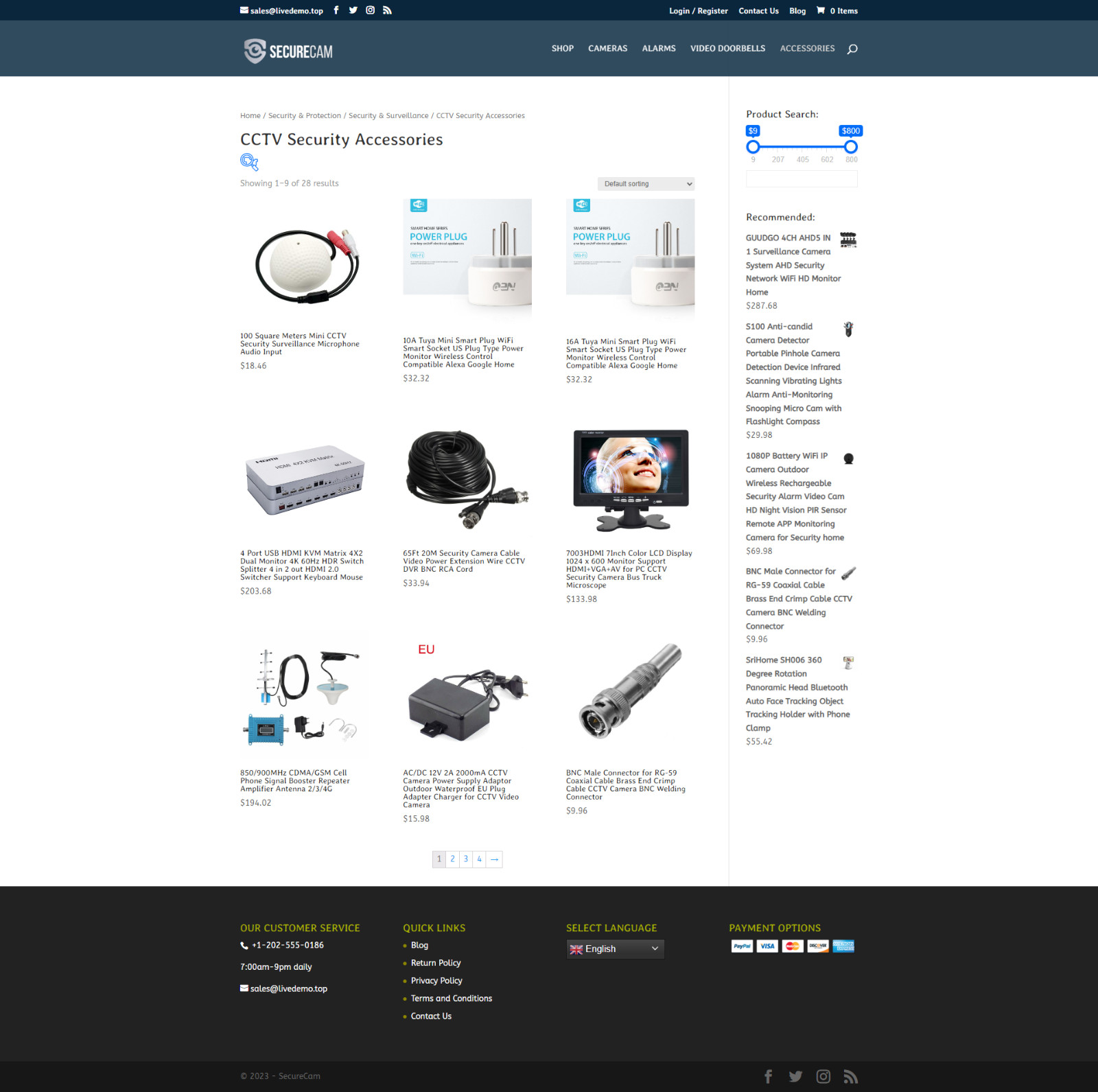 Home Security Cameras Dropshipping Store | Turnkey Dropship Business Website