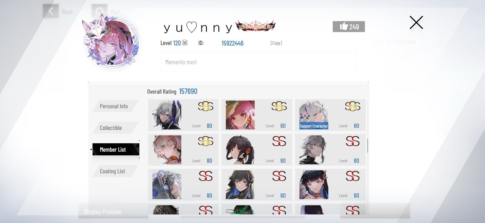 PUNISHING GRAY RAVEN GL | Premium Account Dolphin | End Game | Rank 120+ Meta