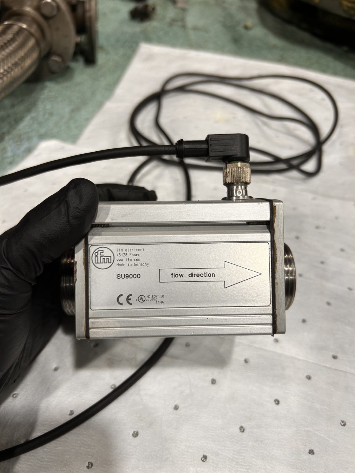 IFM SU9000 Industrial Flow Meter Sensor Stainless Steel Process Flow Monitor