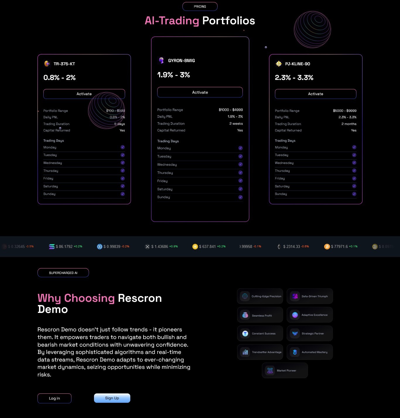 BotAI Trading Platform PHP Website | Automated Bots, Crypto Supported, No Coding