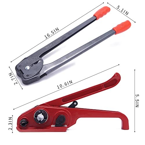 All-in-One Poly Strapping Kit 1/2″ x 3200′ Banding Tensioner Sealer 100 Seals