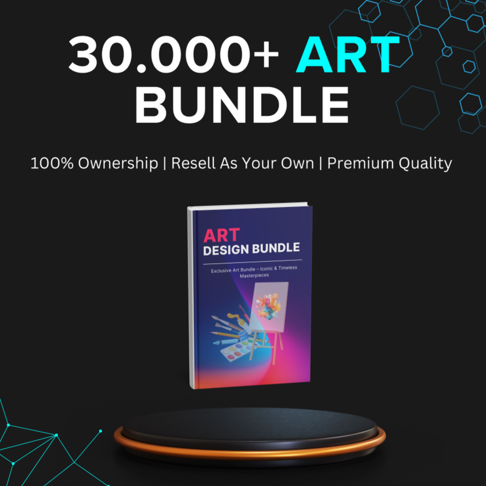 30,000+ Digital Art Bundle With MRR & PLR – High-Quality Prints, Frames