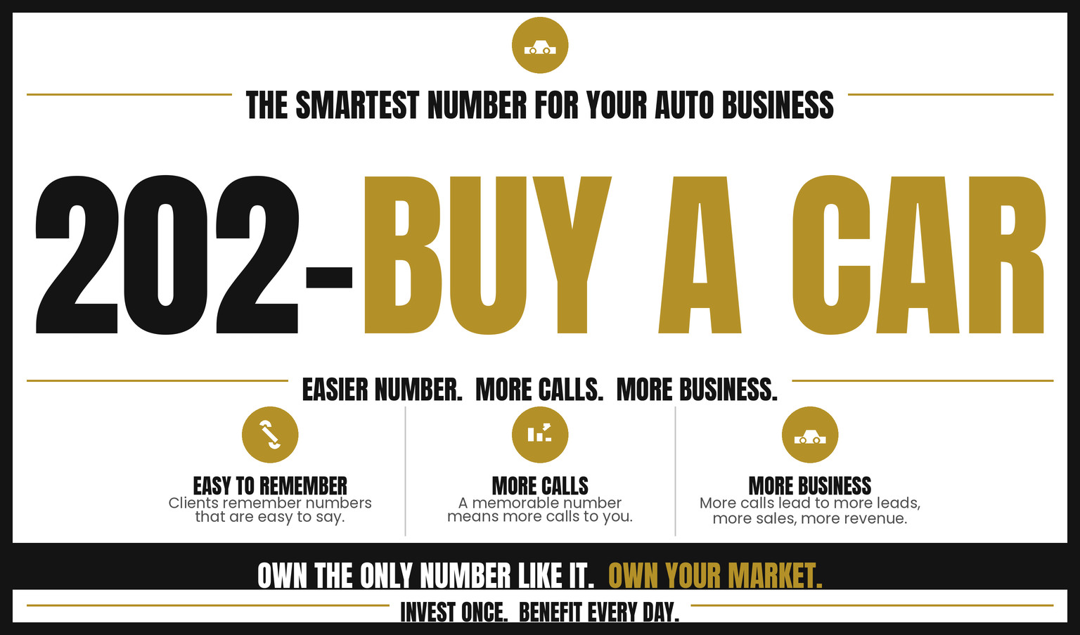 202-BUY-A-CAR Vanity Number | DC | Auto Dealerships & Sales | iPhone 12 Included