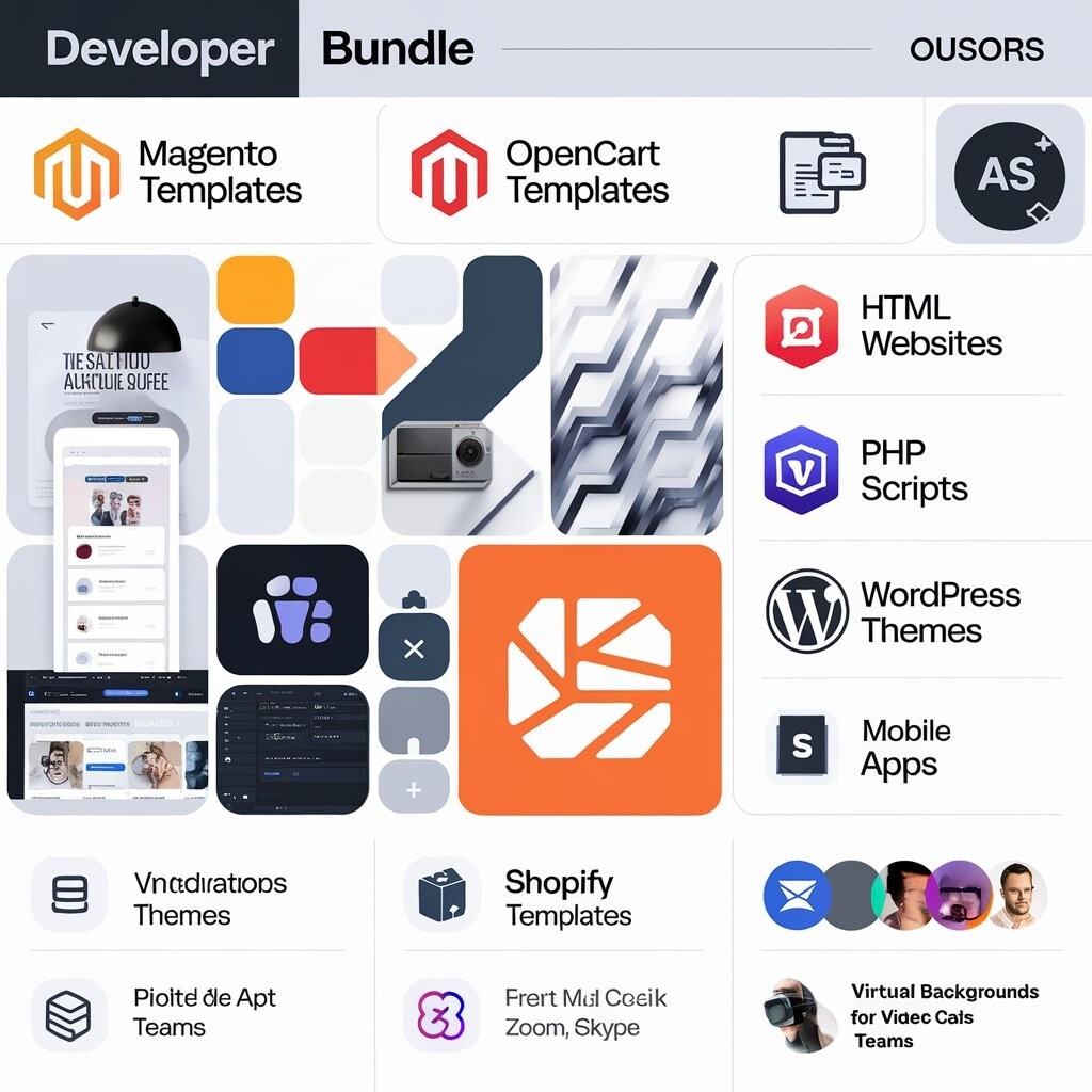 Developer Bundle | 1200+ Templates, HTML Sites, PHP Scripts, Mobile Apps, & More