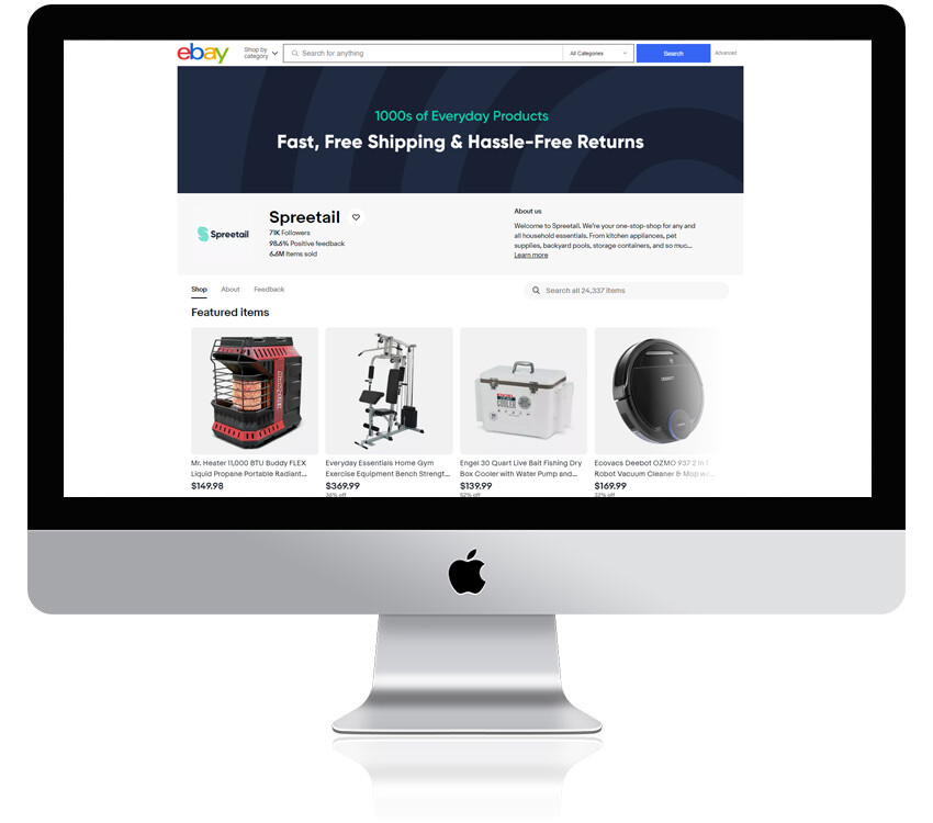 Ebay Template Responsive Store & Listing Template banner slider design FREE LOGO