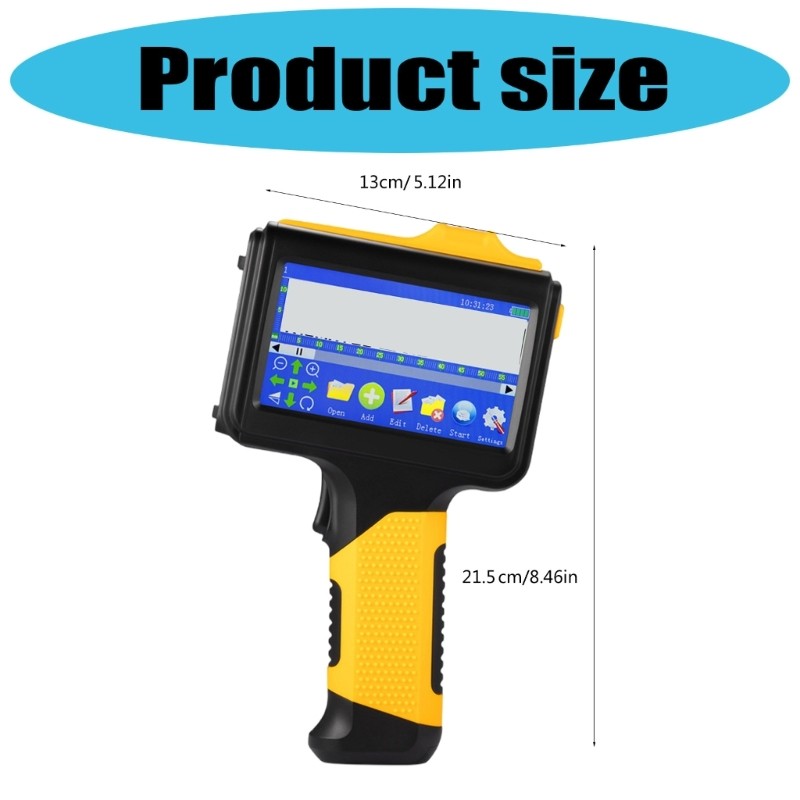 12.7mm BarBatchCode Date Number Logos Handhelds Thermals Jet Inkjet Printers