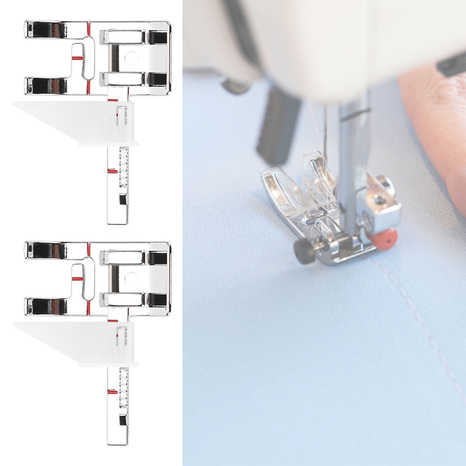 2Pcs Adjustable Guide Presser Foot for / Sewing Machines