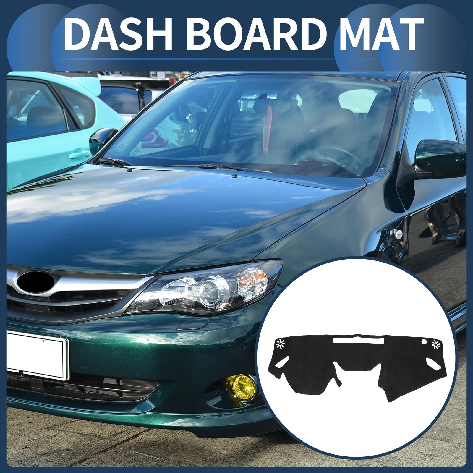 Dash Cover, Center Console Non-Slip Dashboard Carpet Mat for Subaru Impreza 2…