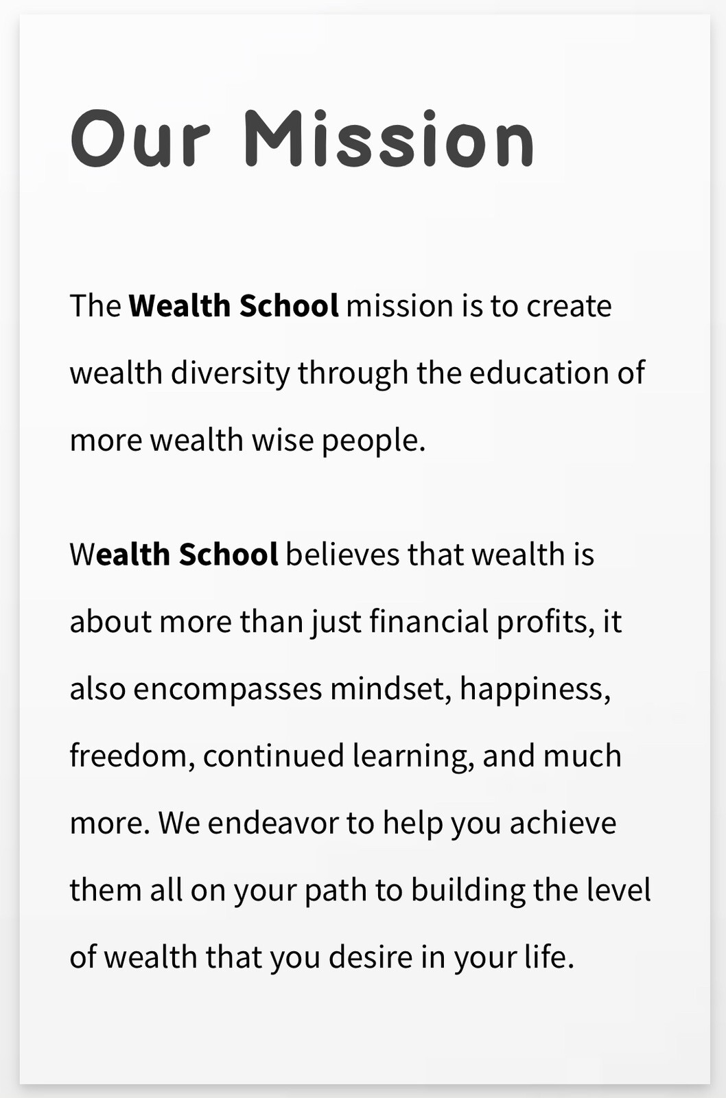 Wealth School FLA Memberships (limited Offer)