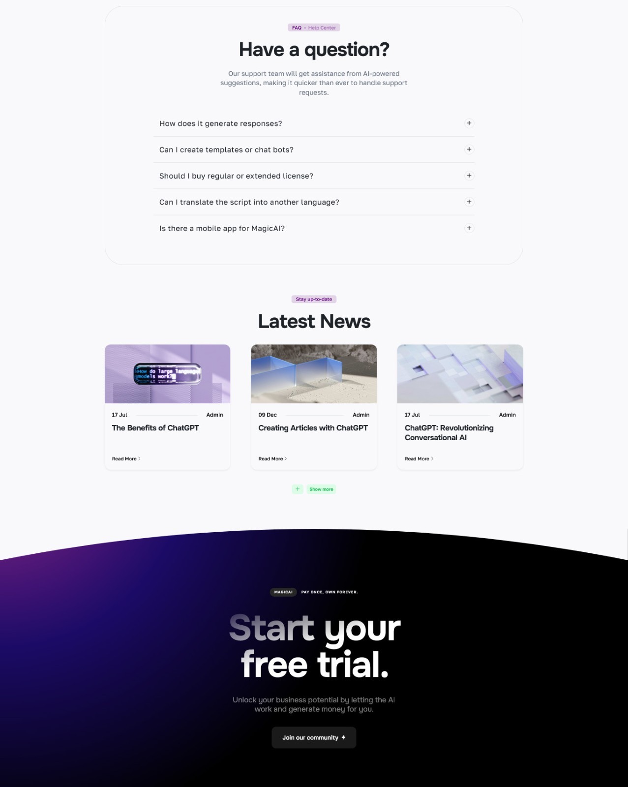 MagAI SaaS Laravel Platform | Text, Image, Video, Chat, Voice & Code Generator