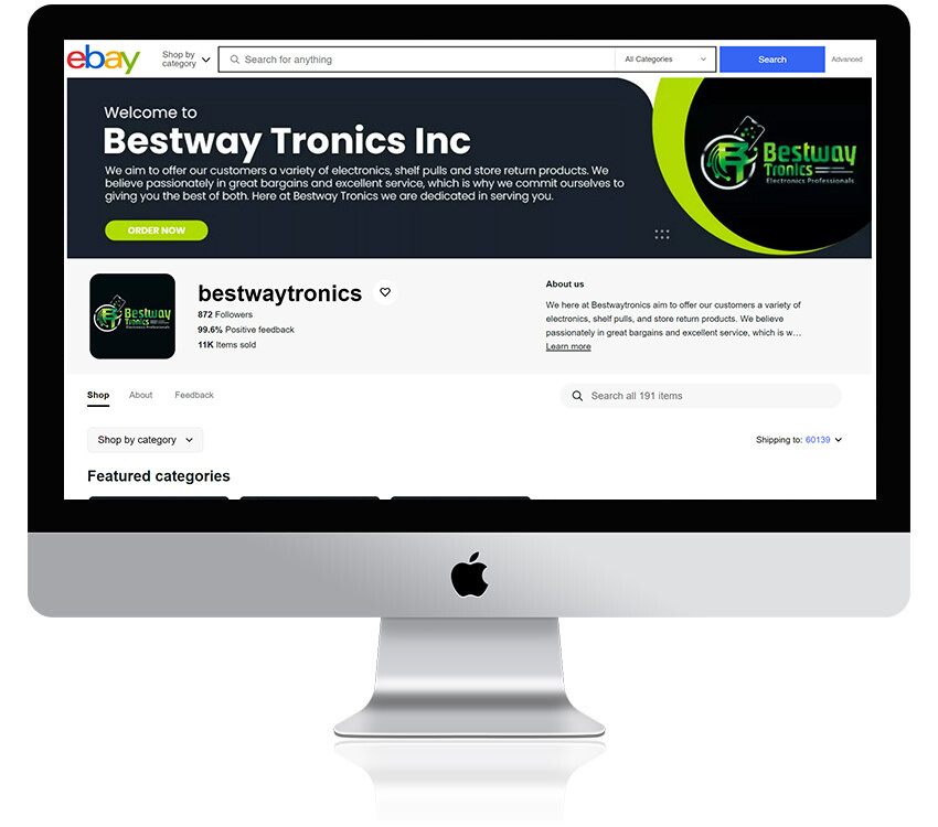 Ebay Template Responsive Store & Listing Template banner slider design FREE LOGO