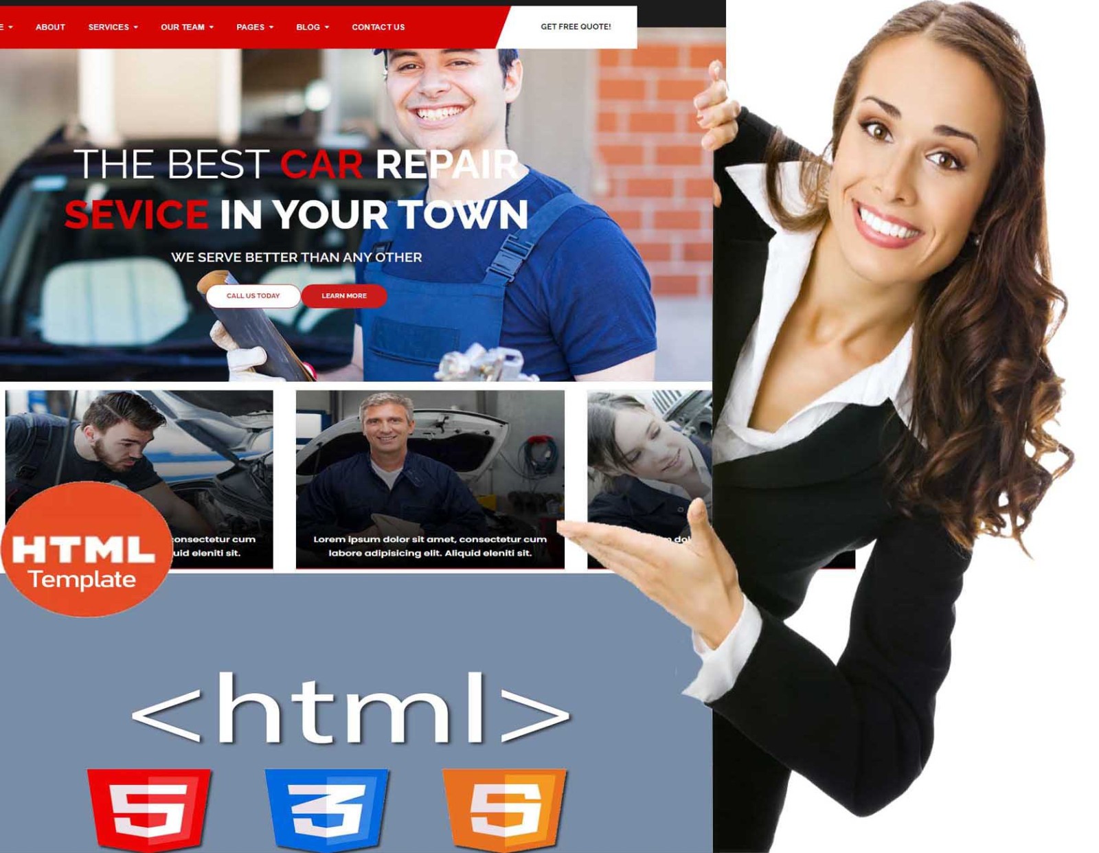Car-Door – Auto Repair| Full HTML Website Template – Mechanic website
