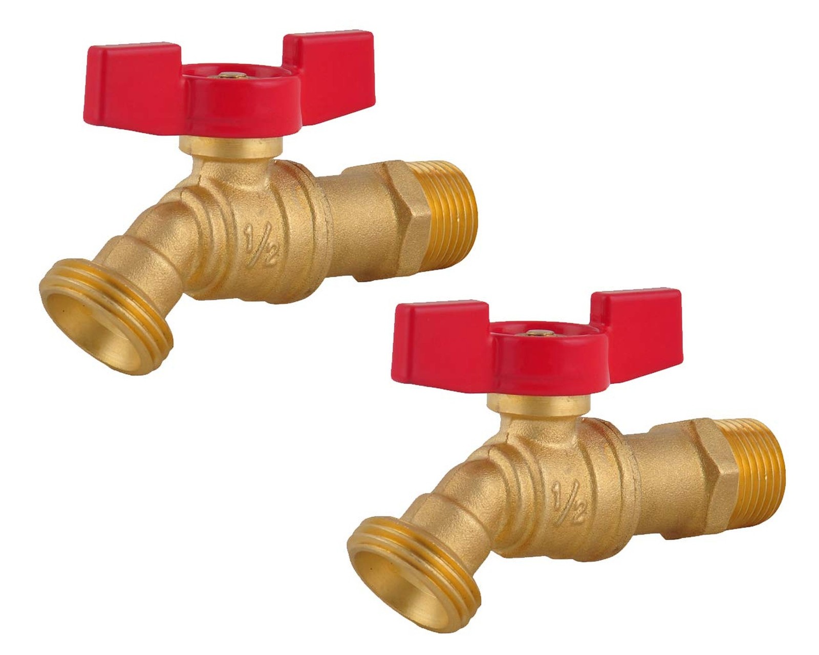 LD Valve – Male Hose Bibb 1/2″ MIP X 3/4″ MHT For Garden Watering,1/4 Turn Sh…