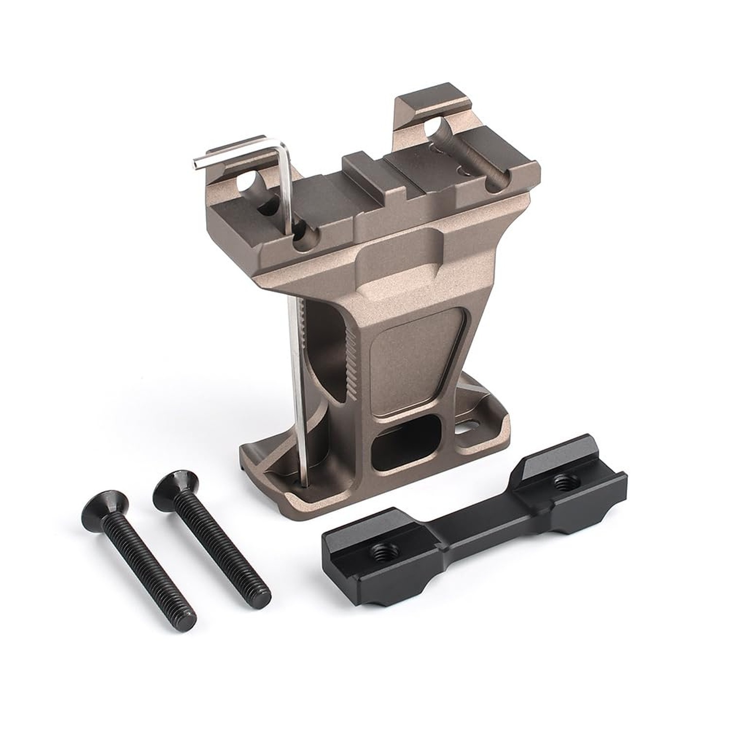 Height Telescope Metal Riser Mount for T1 T2 20mm Picatinny Rail DE
