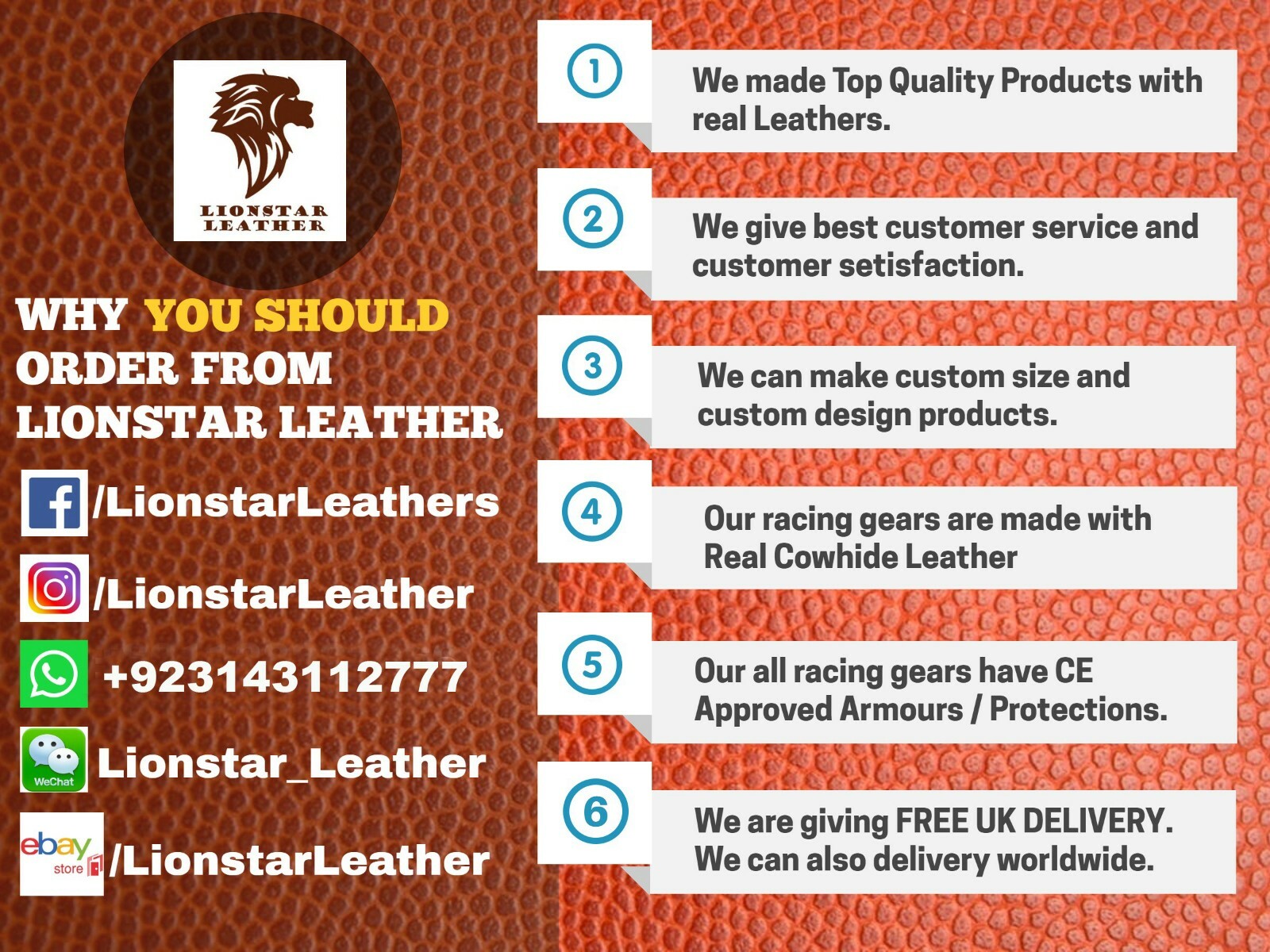 Lionstar Leather Franchise Business Dealership (Golden Chance)