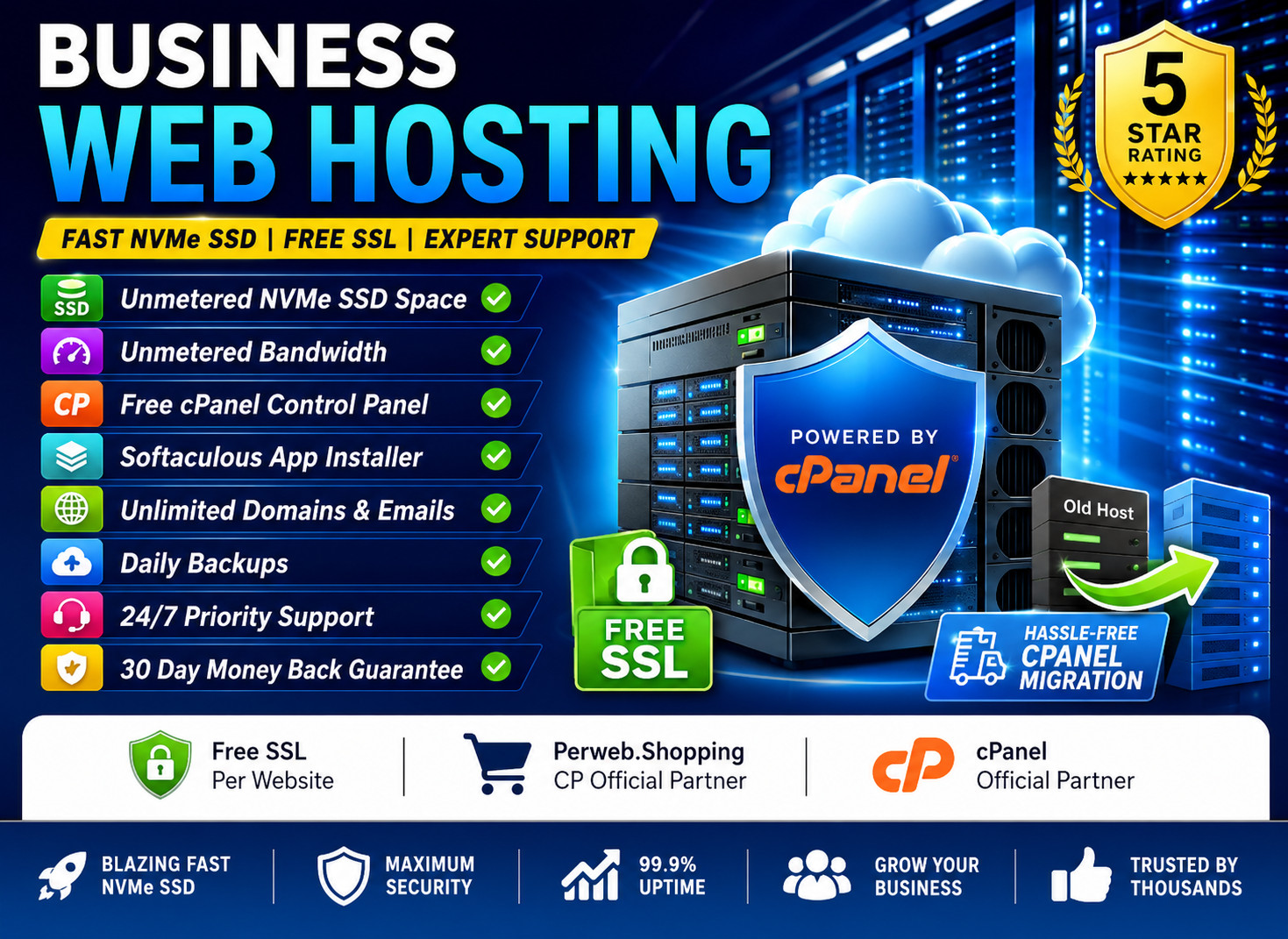 Business Web Hosting – 💻 Unlimited SSD, Free SSL & 24/7 Help | Only $14.99/Year