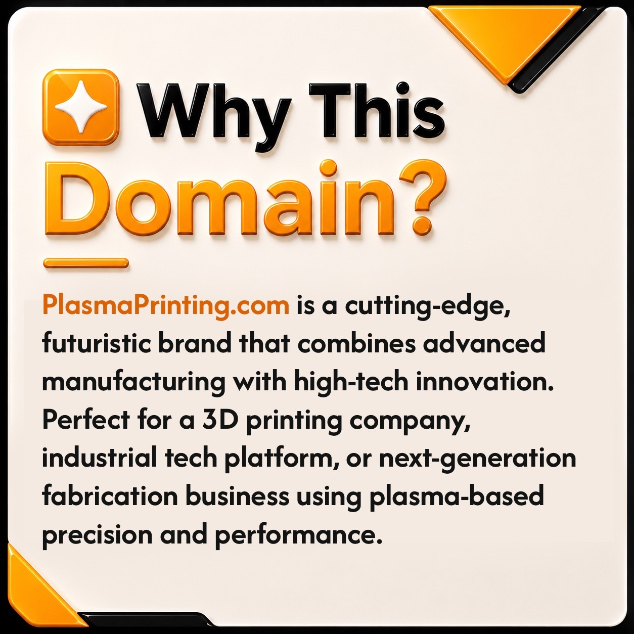 PlasmaPrinting .COM Premium Tech Printing Print Business Domain Name For Sale.