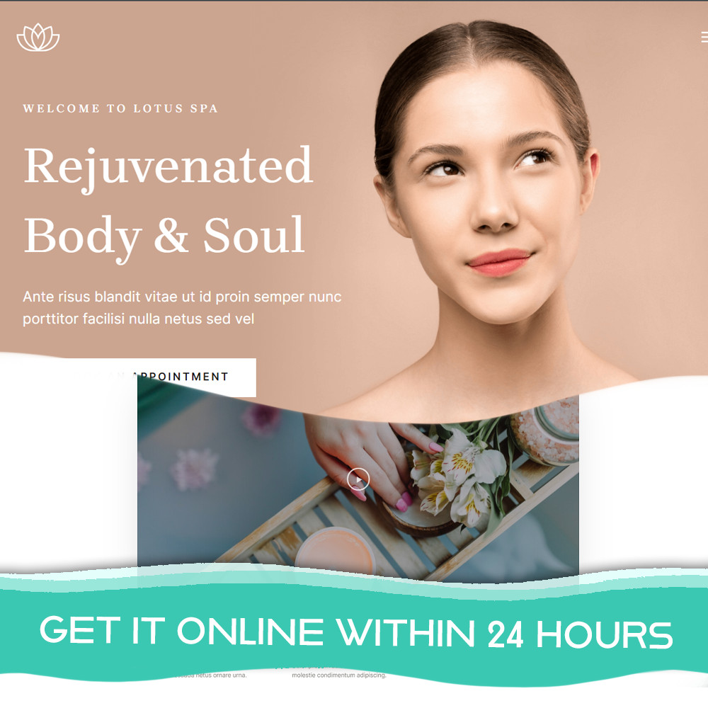 Relax-themed Spa Website – Ready to Run + 1-Year Domain and Hosting