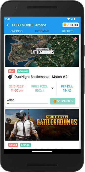 Battleon Esports Tournament Platform | Android App + Website + Admin Panel
