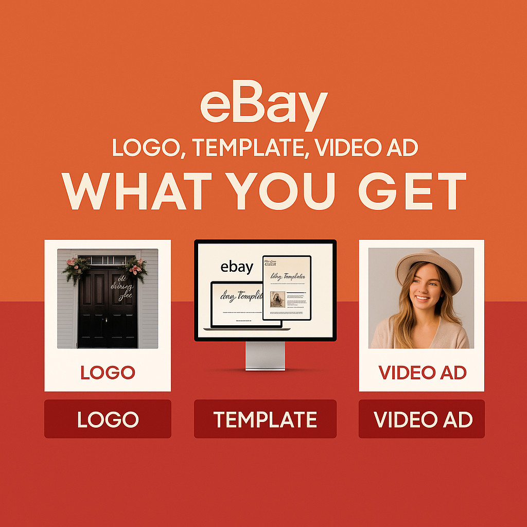 eBay Store Design Package | Logo + Listing Template + Video Ad | Mobile Ready