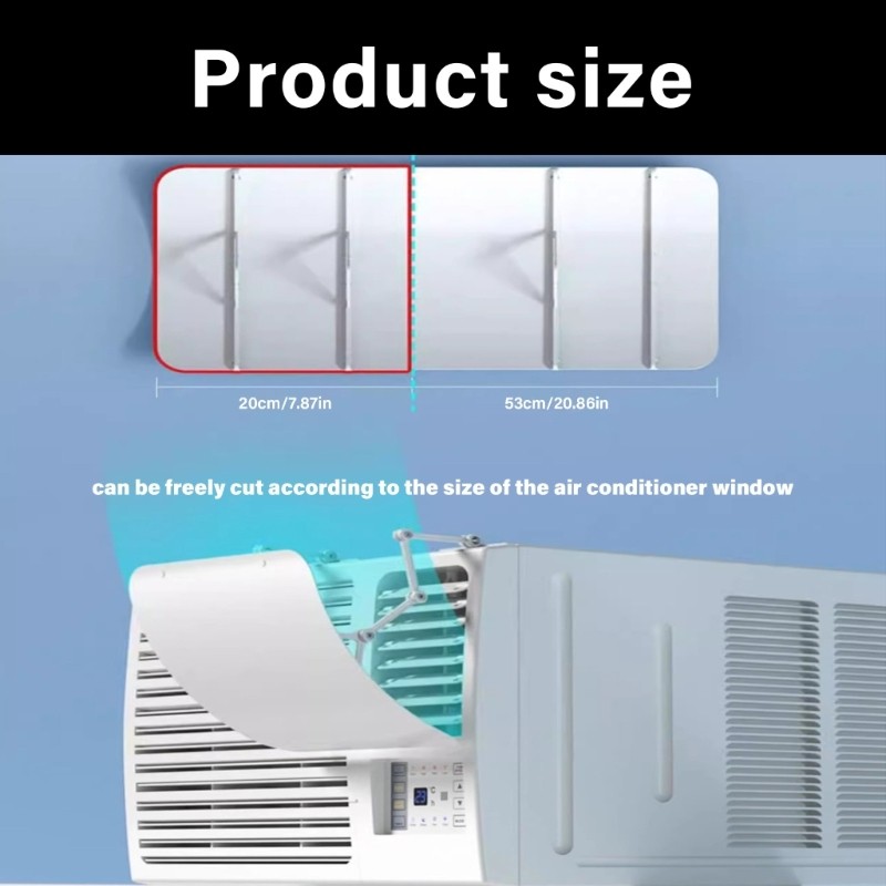 Window Air Conditioner Deflector Vent Deflector Universal Adjustable Angle