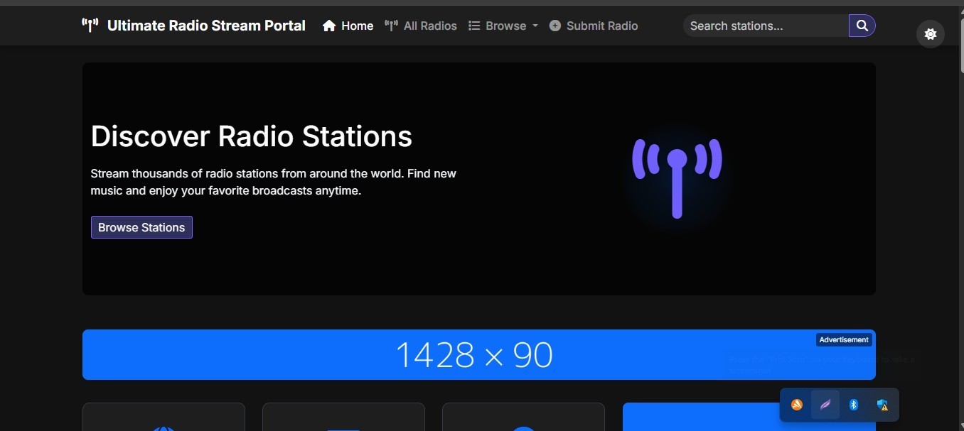 Professional Internet Radio & TV Hosting Bundle-Customized Website Included