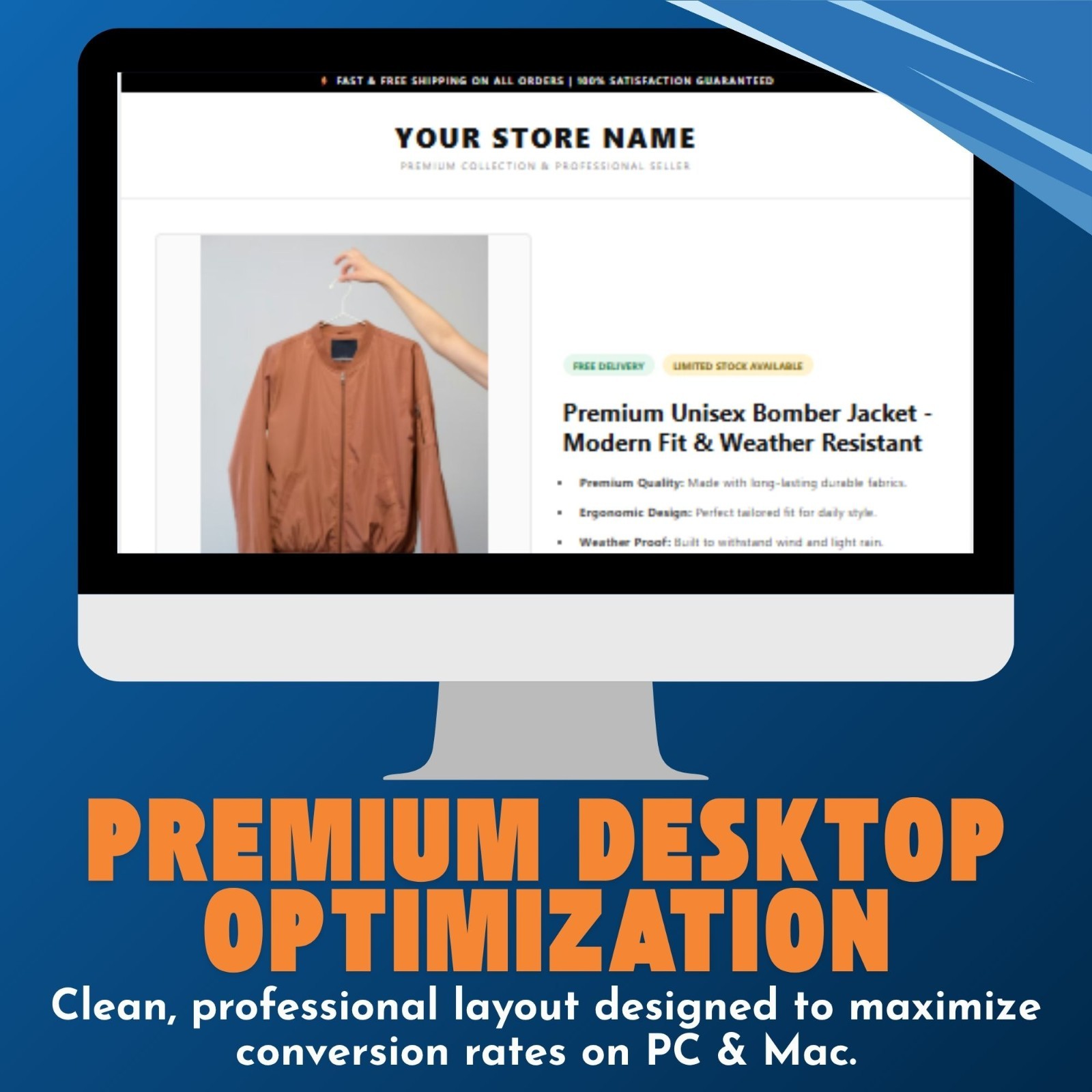 eBay Listing Template Professional Responsive Mobile Design HTML 2026