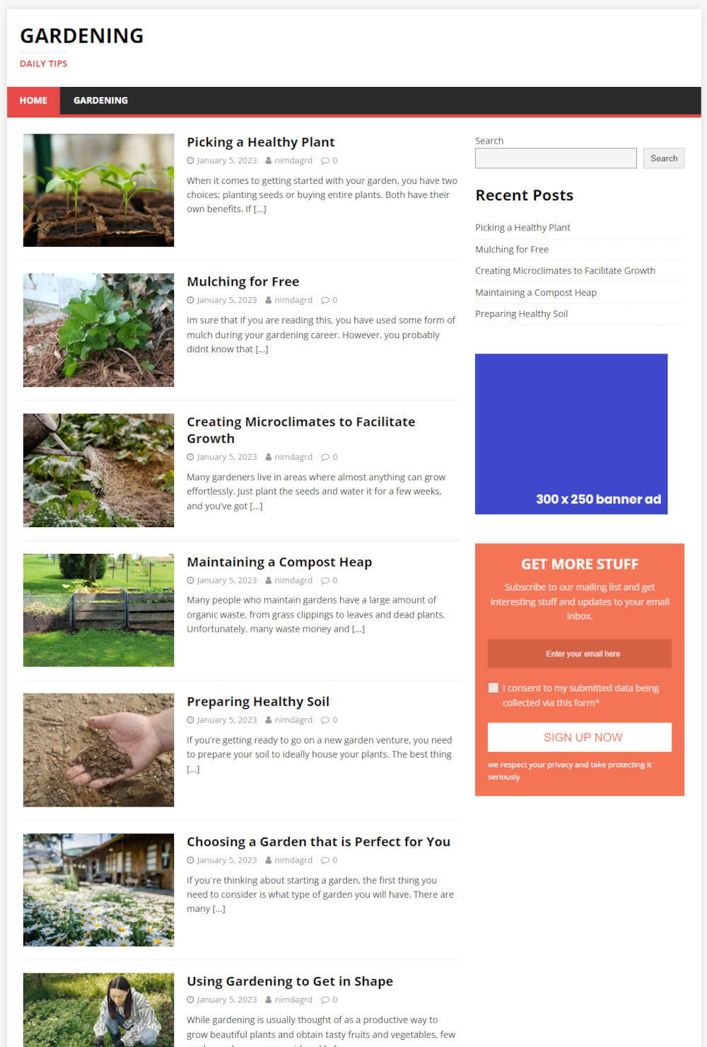 Hosting and Support For Our Niche Affiliate Websites