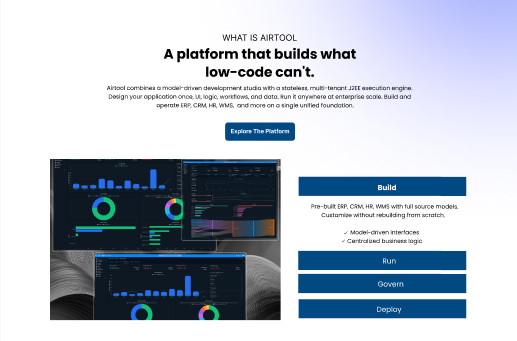 Enterprise Business Website Template | SaaS Landing Page | ERP CRM Platform