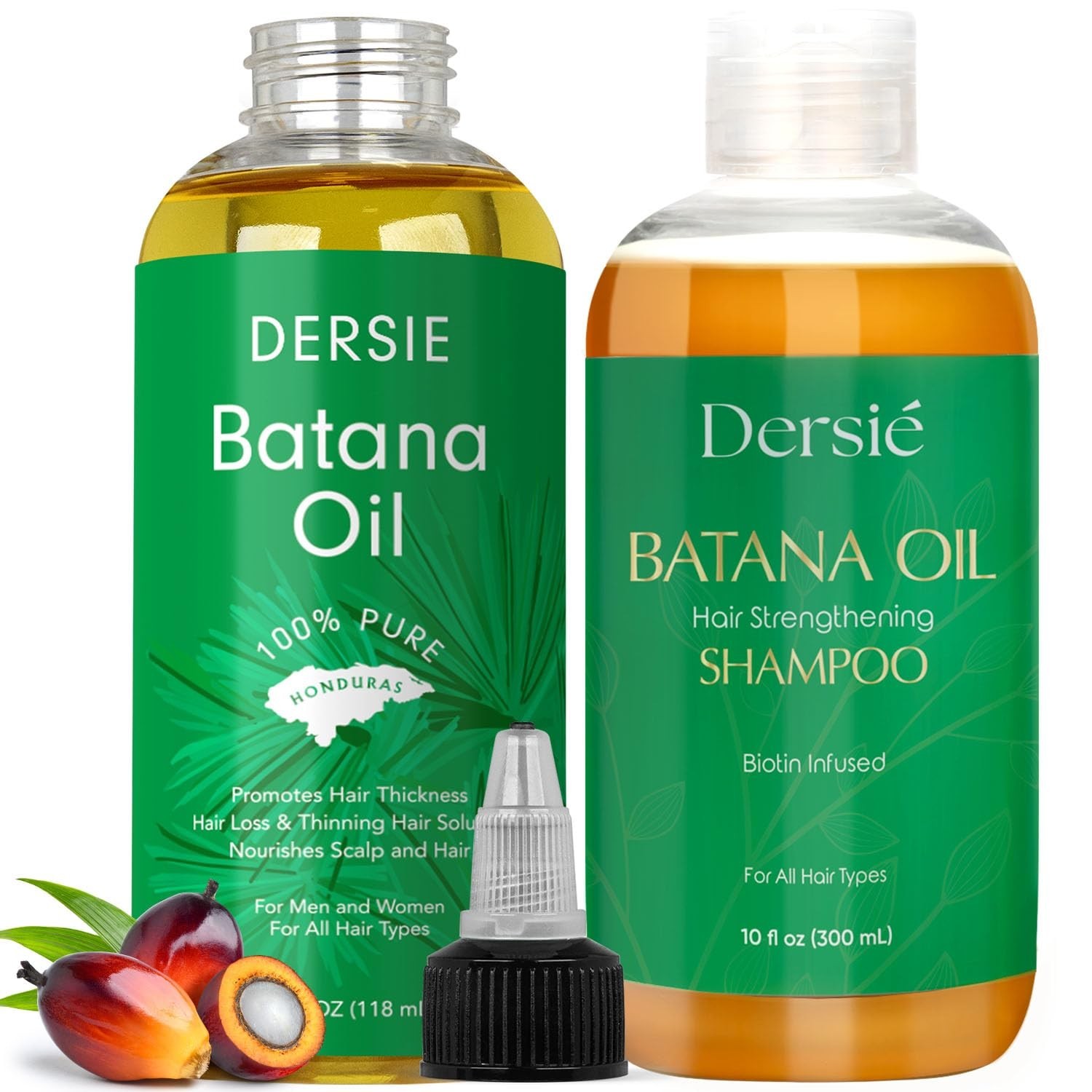 Dersie Batana Oil Hair Care Routine Set – Foundational Oil & Shampoo Steps