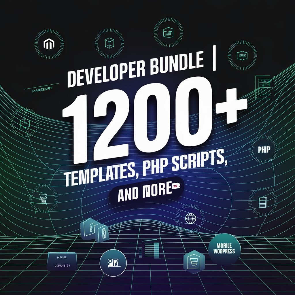 Developer Bundle | 1200+ Templates, HTML Sites, PHP Scripts, Mobile Apps, & More
