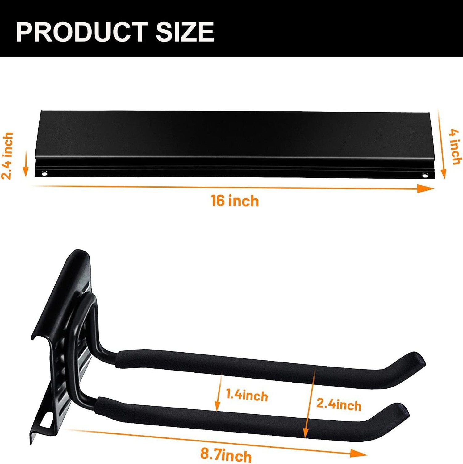 Wallmaster Garage Storage Organization Wall Mount, Garden Tool Rack… Fast Ship