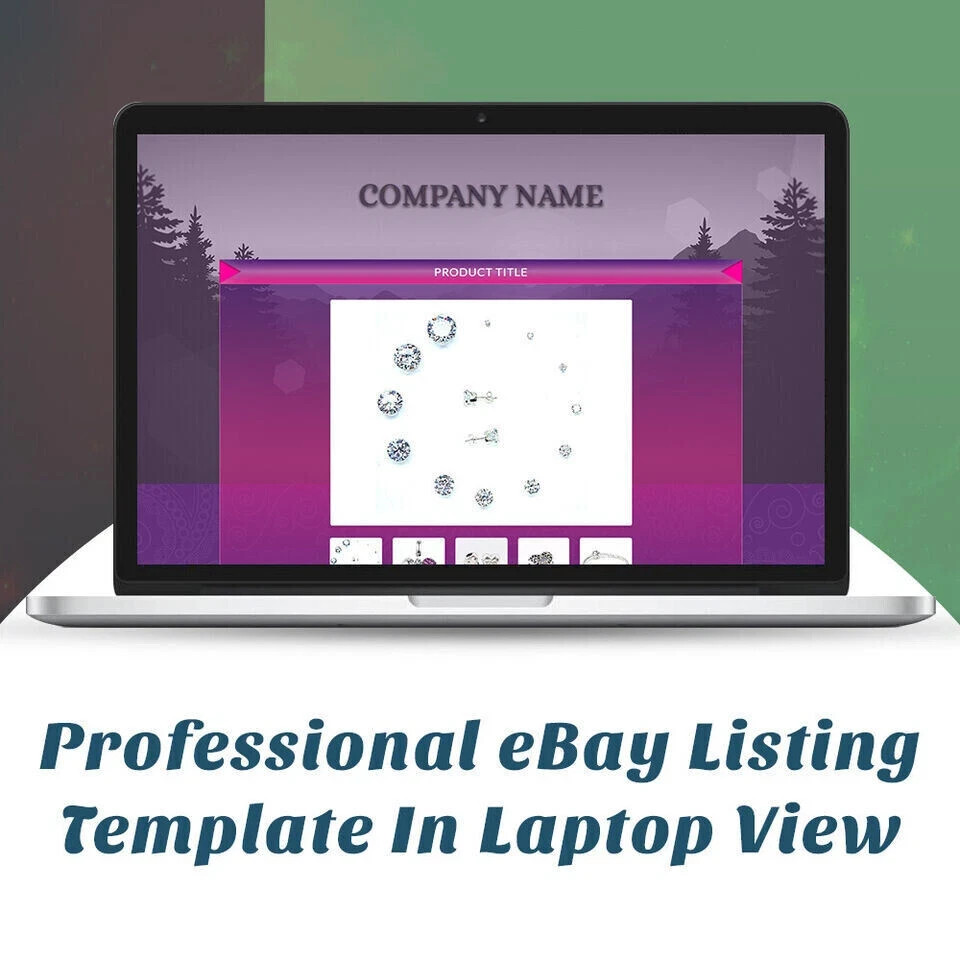 eBay Mobile Responsive eBay Listing Template Auction Template Universal