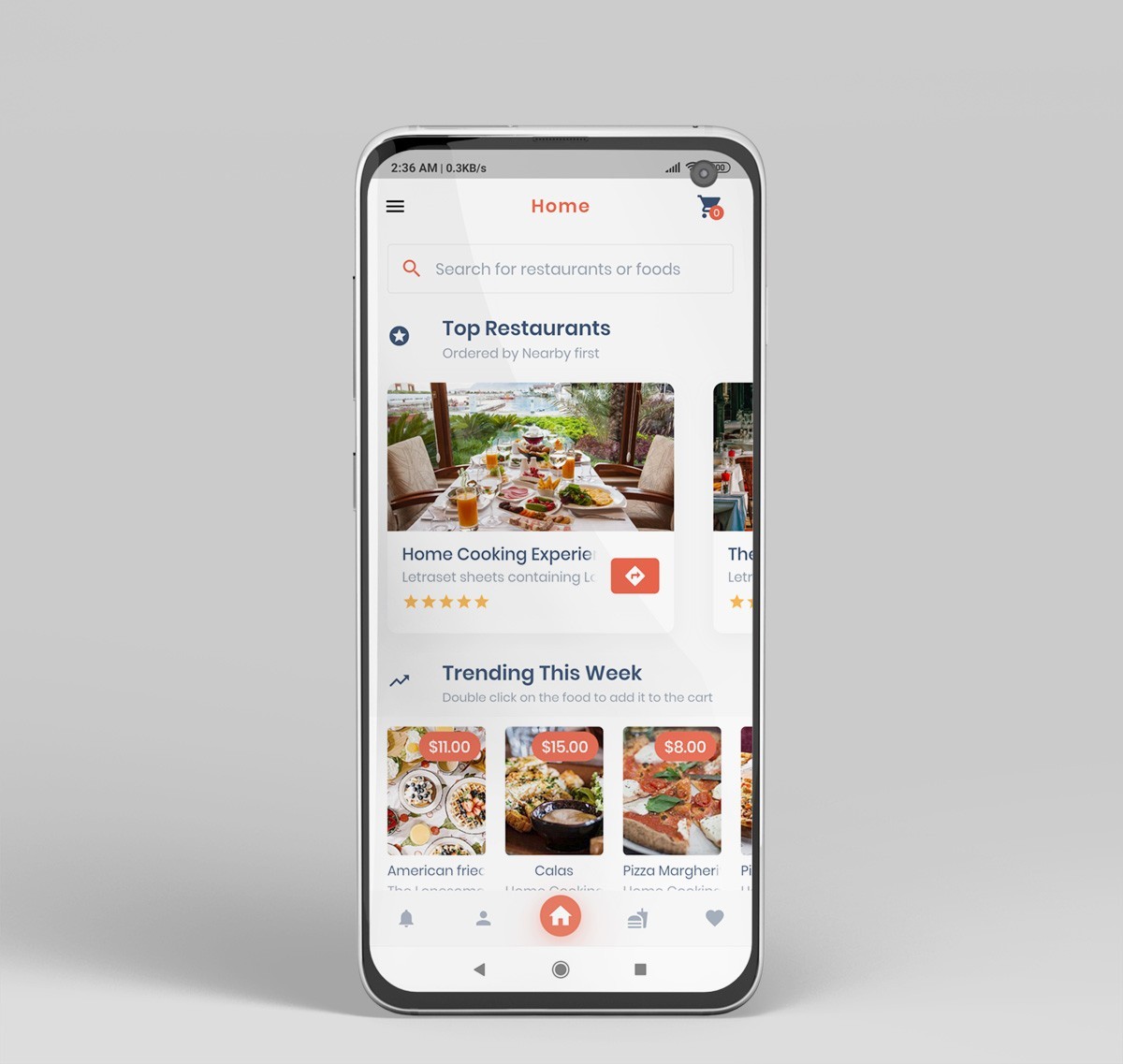 Food Delivery Flutter App | Android & iOS | PHP Laravel Admin Panel