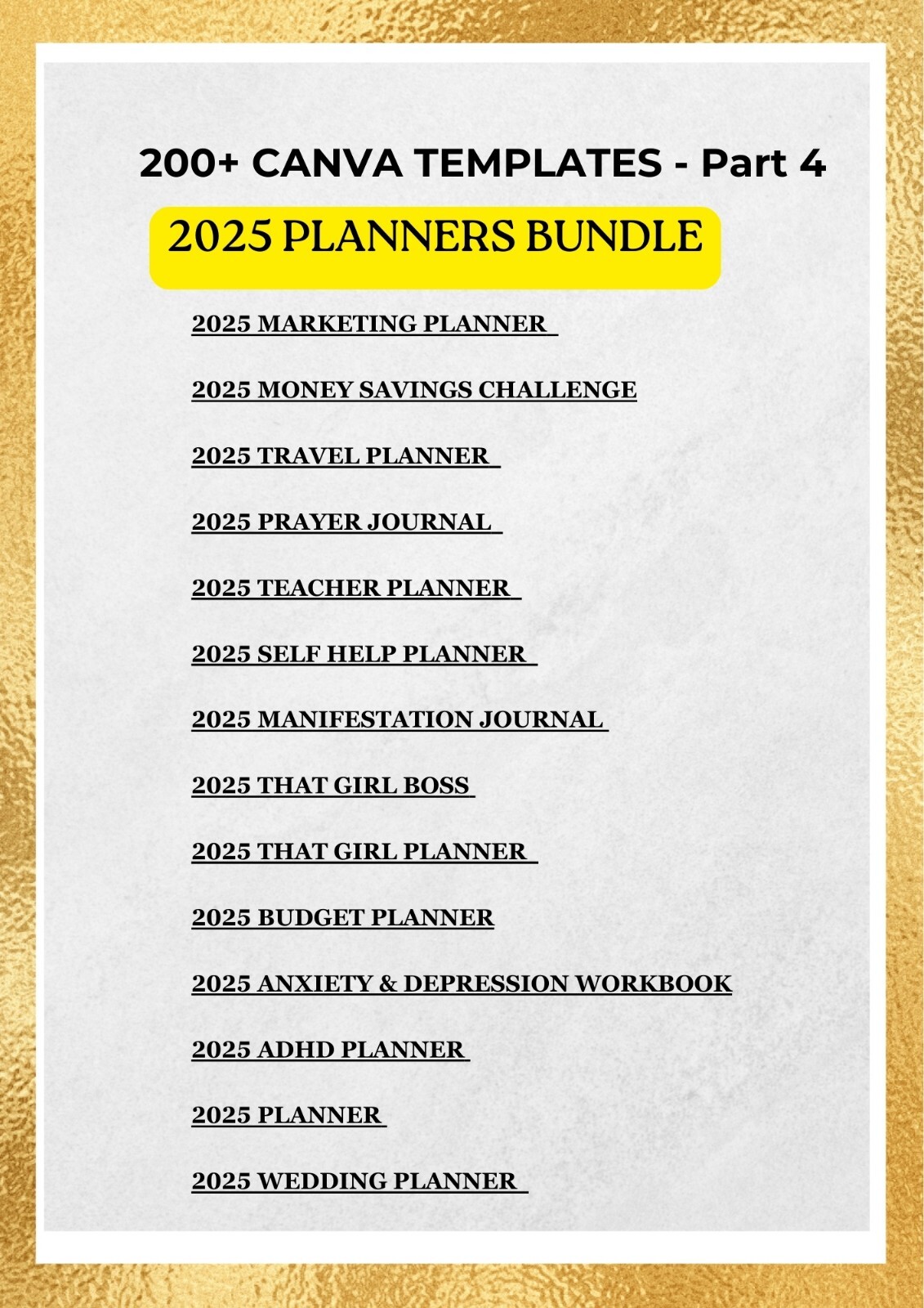 1000+ Editable Digital Planner Templates on Canva for Personal Growth