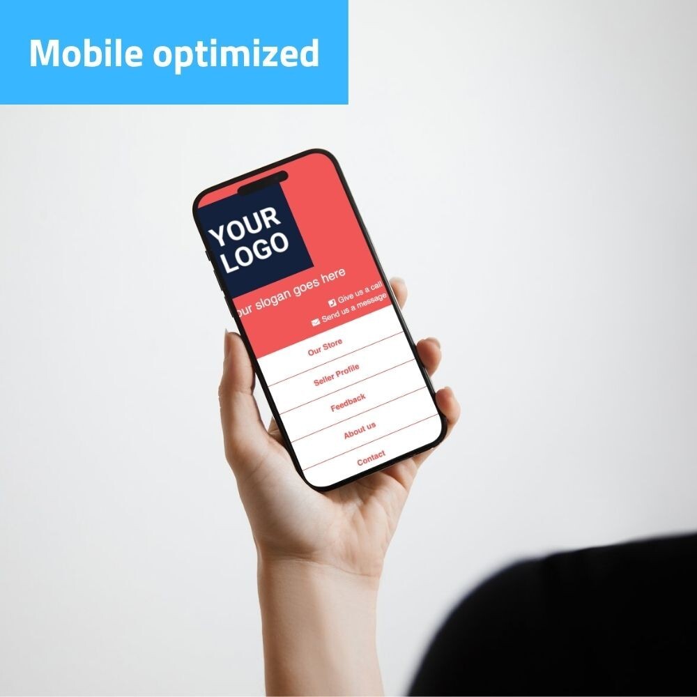 eBay Template RESPONSIVE Classic – red – NO CODING REQUIRED