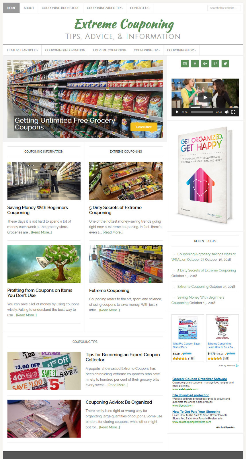 * EXTREME COUPONING * blog website business for sale w/ AUTO CONTENT UPDATES
