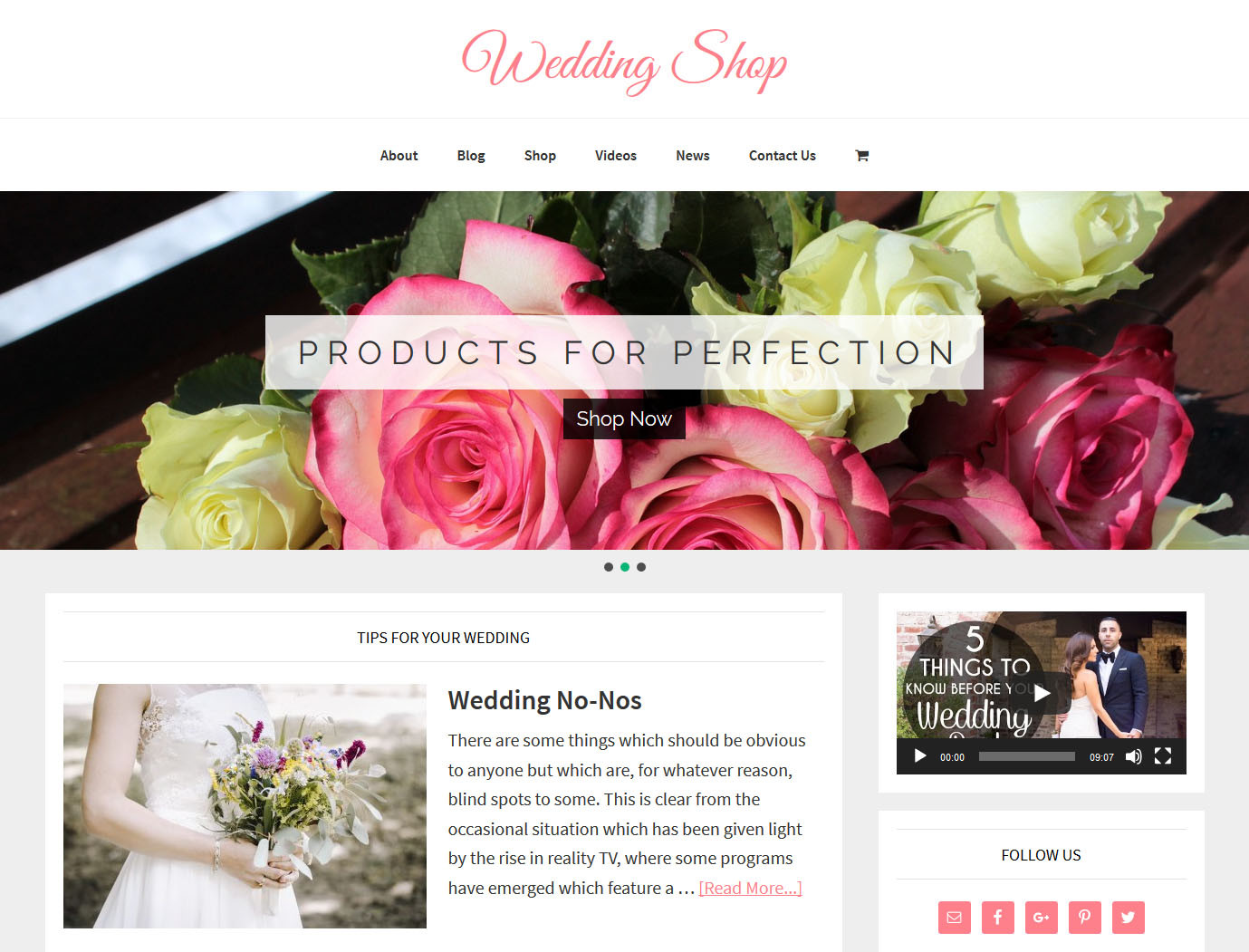[NEW DESIGN] * WEDDING STORE * niche blog website business for sale AUTO CONTENT