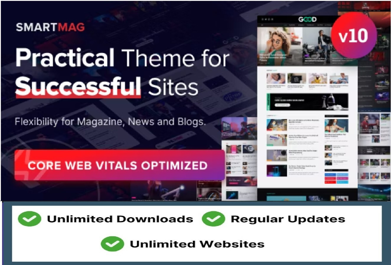 SmartMag 10.1.0 Newspaper Magazine & News WordPress Blog WordPress Theme GPL