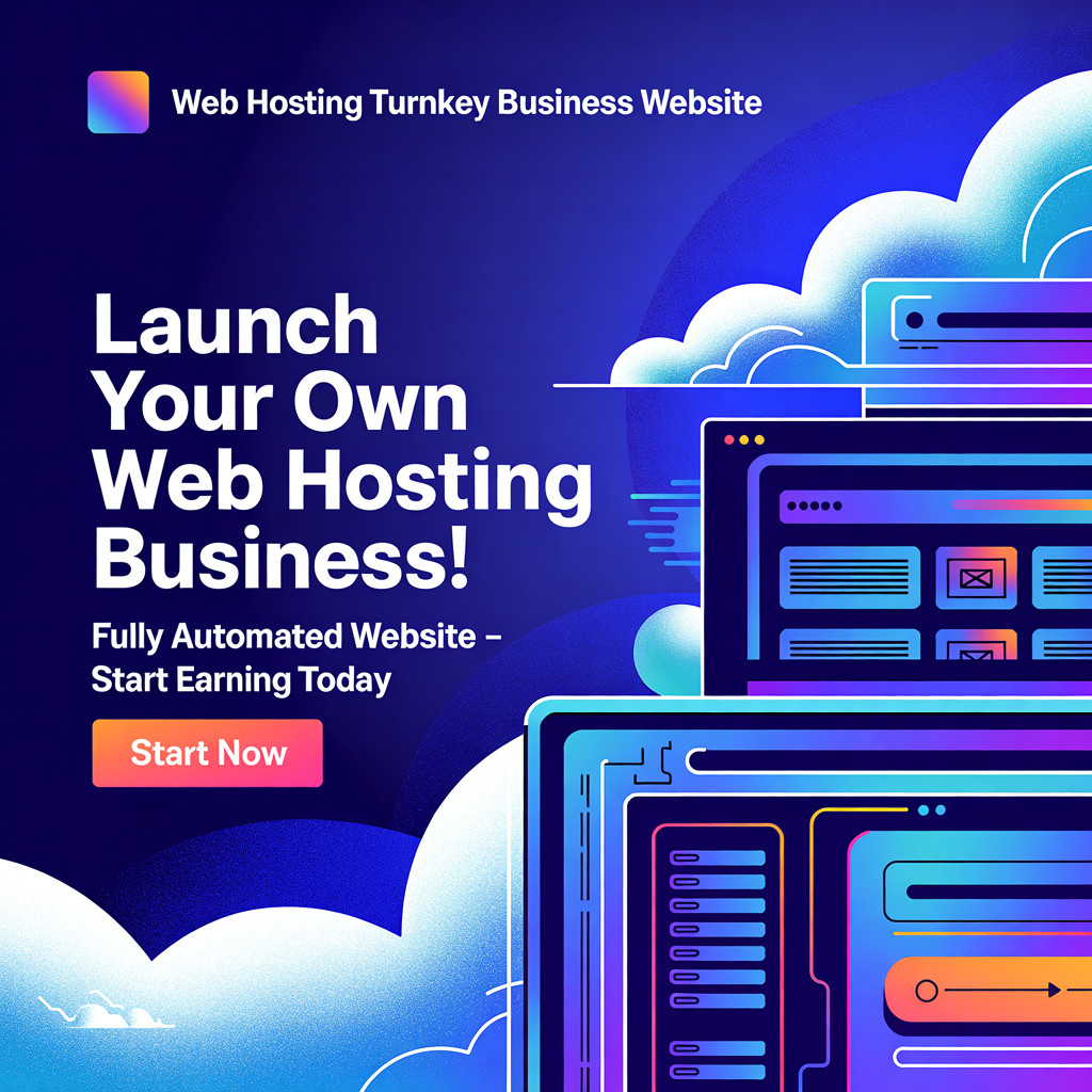 Start a Web Hosting Biz – Turnkey Business Website – No Experience Needed