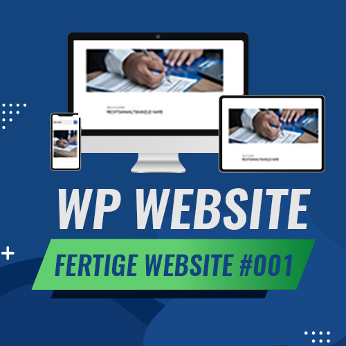 WordPress-fertige Website – Fertige WordPress Website | Anwalt Template #001