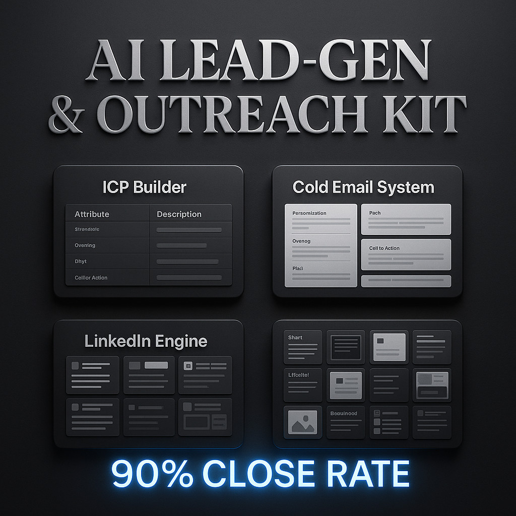 AI Lead-Gen & Outreach Automation Kit (Email + LinkedIn)