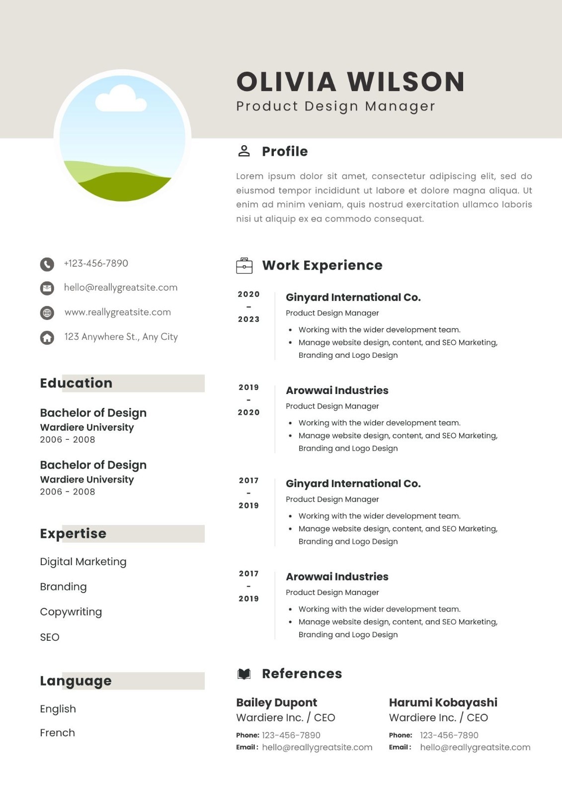 15 Professional & Modern Re Editable CV Templates | Canva Template