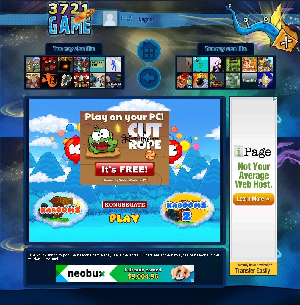 Beautiful ARCADE GAMES WebSite with thousands of games