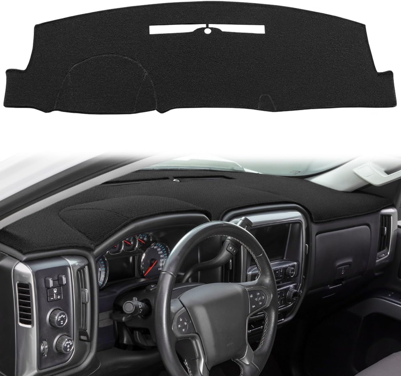 Funda para tablero personalizada alfombrilla para 2014-2018 Chevy Chevrolet Silv