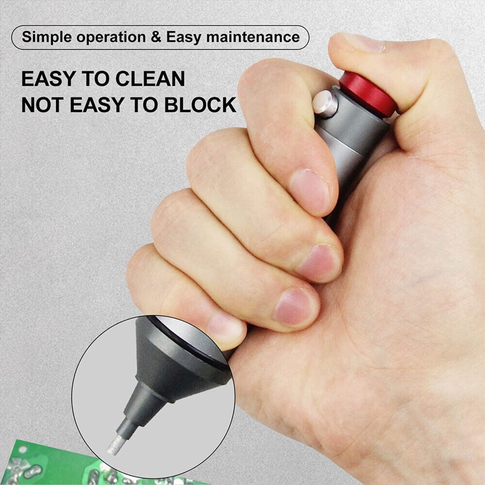 Desoldering Pump Tool with Self Cleaning Shaft Suitable for Components Removal