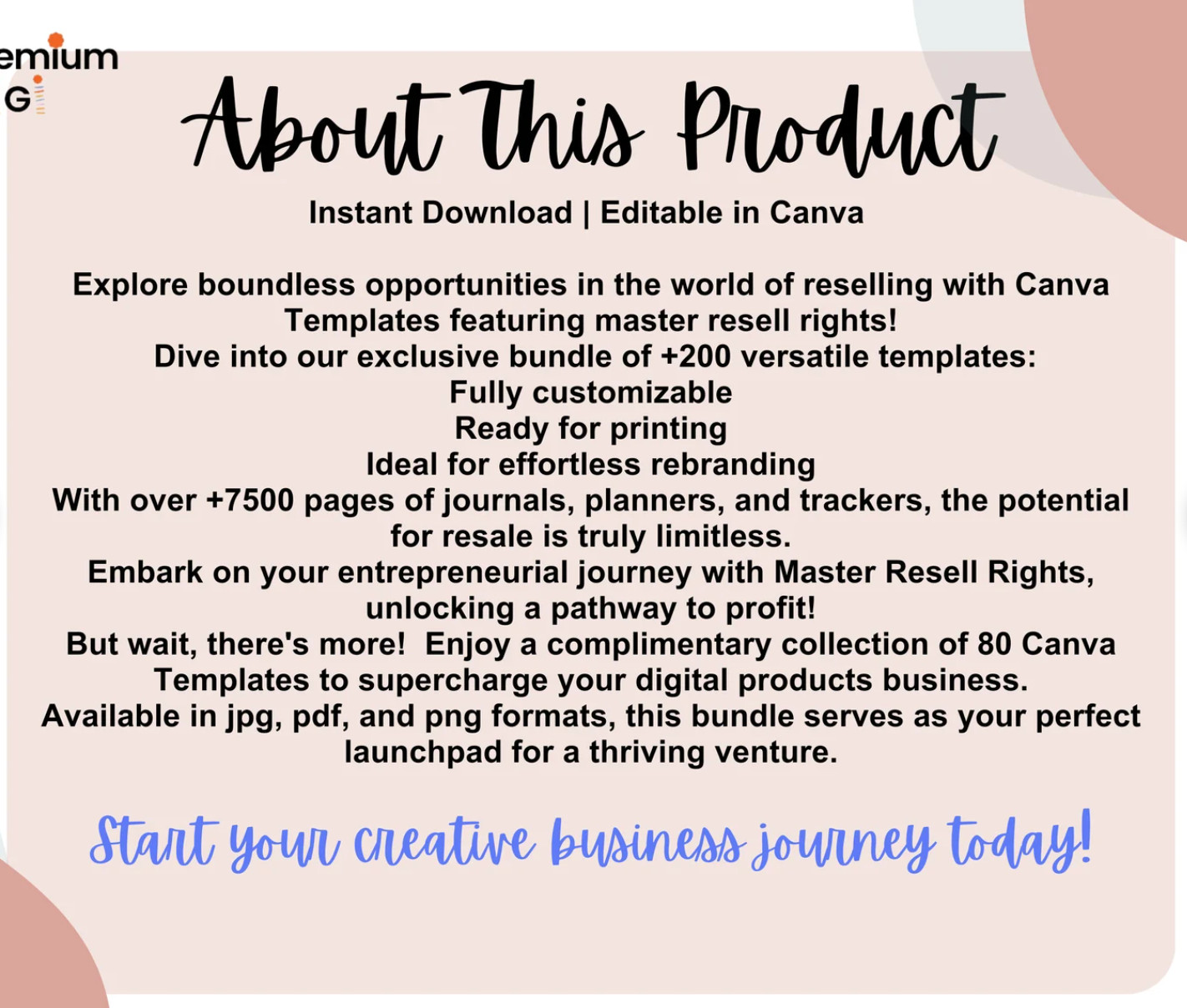 14500+ Pages PLR Canva Template Bundle, 200 Templates, Planners, Journals