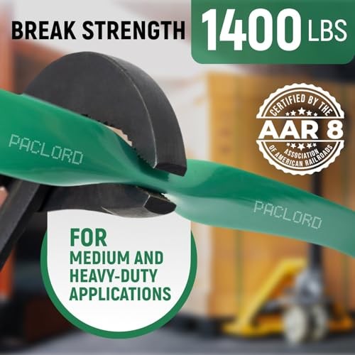 Paclord 5/8″ x 200′ PET Polyester Strapping Coil 1400lb Break Strength Green